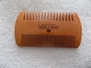 Grow A Beard wooden beard comb mustache grooming NEW